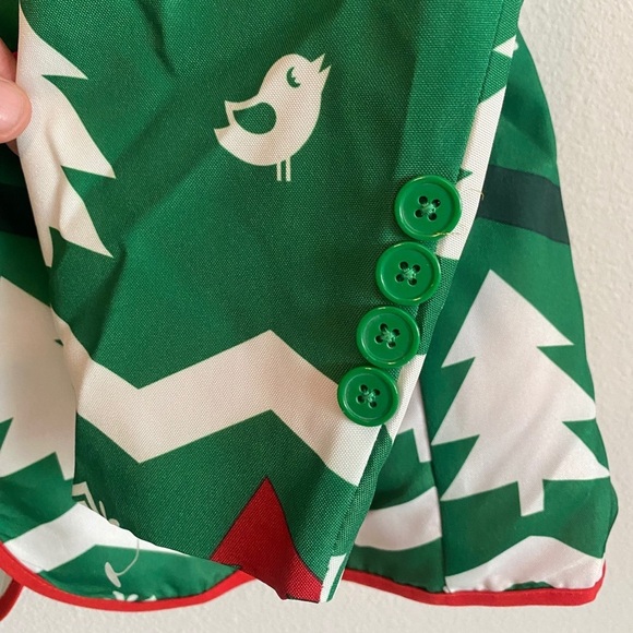 Ugly Christmas Holiday Tree Jacket Blazer Festive - Picture 3 of 6